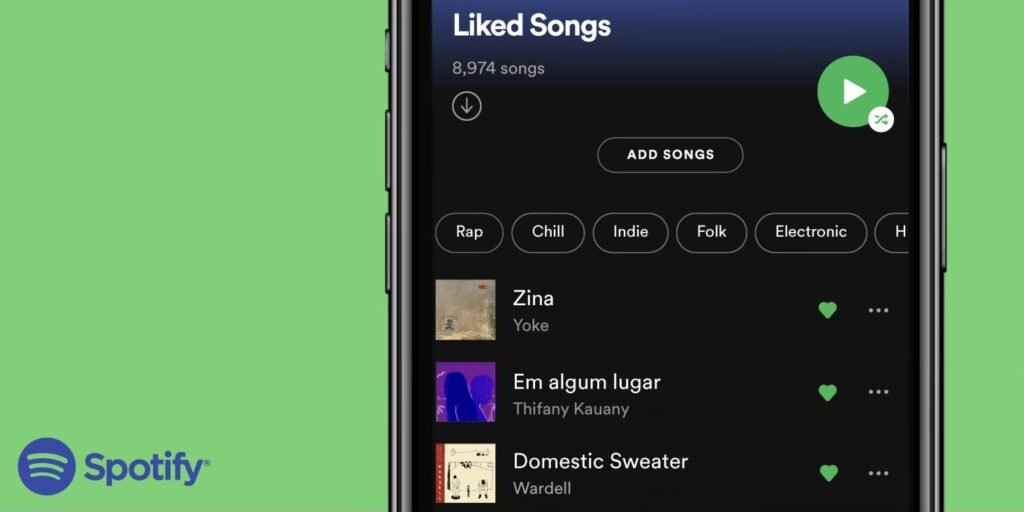 Spotify lanza filtros para clasificar tus canciones favoritas
