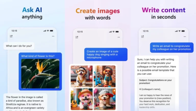 La aplicación Copilot con tecnología OpenAI de Microsoft llega a iPhone y iPad