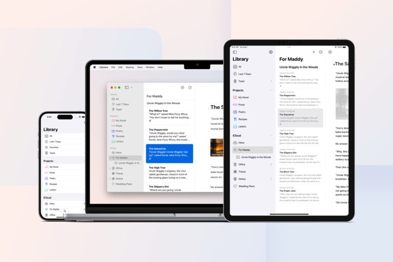 La Aplicación de Escritura Ulysses para Mac, iPad y iPhone Recibe Enlaces Internos, Navegación de Historial y Más