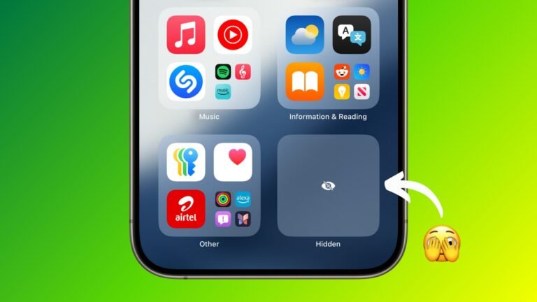 Cómo ocultar aplicaciones en iPhone o iPad en iOS 18