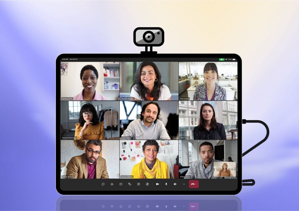 Microsoft Teams permite cámaras externas en iPad