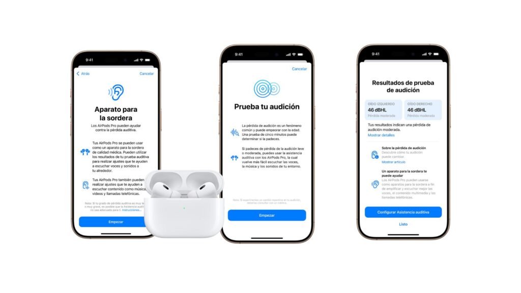 Las funcionalidades Prueba de Audición y Asistencia Auditiva de los AirPods Pro 2 llegan a Colombia