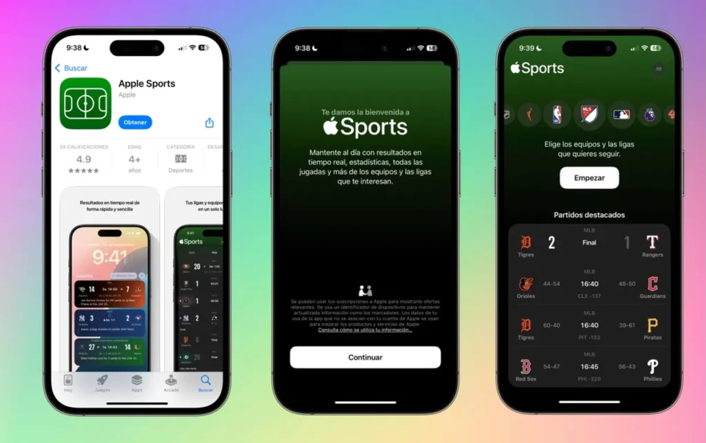 Apple Sports llega a Latinoamérica (incluida Colombia)
