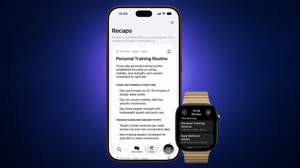 Siri Recap en el Apple Watch cómo funciona y qué pasa con privacidad
