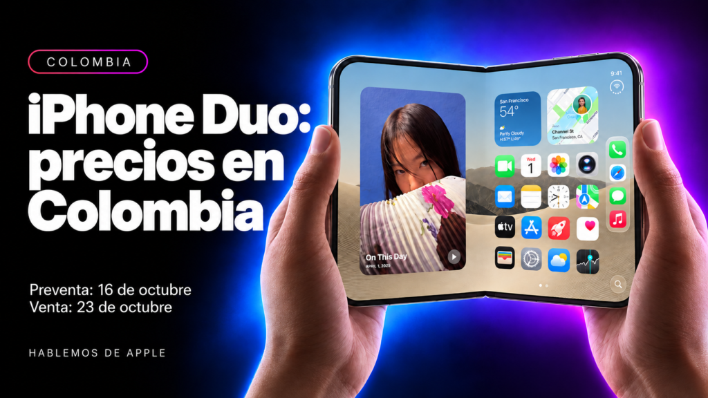 Precios del iPhone Duo en Colombia por capacidad, de 256 GB a 2 TB